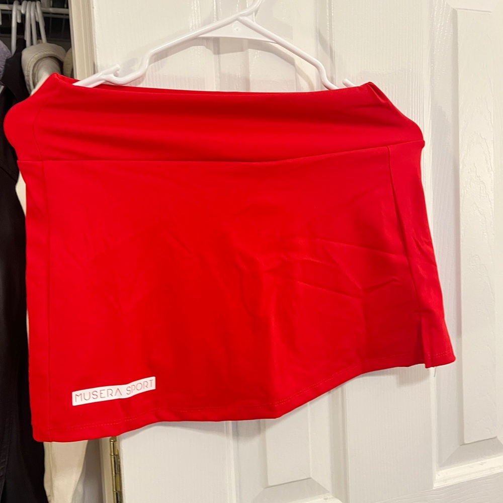Red Athletic Skirt by Musera Sport